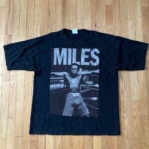Black Miles Davis Hemp T-Shirt